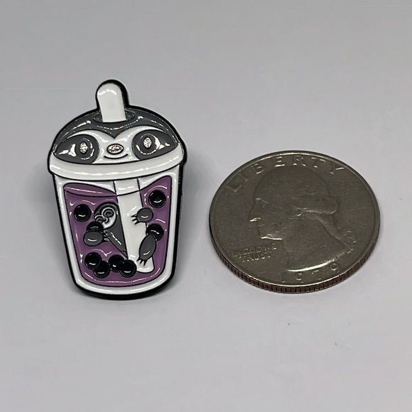 Sloth‎ boba tea brooch lapel pin backpack pin hat pin - Picture 2 of 3